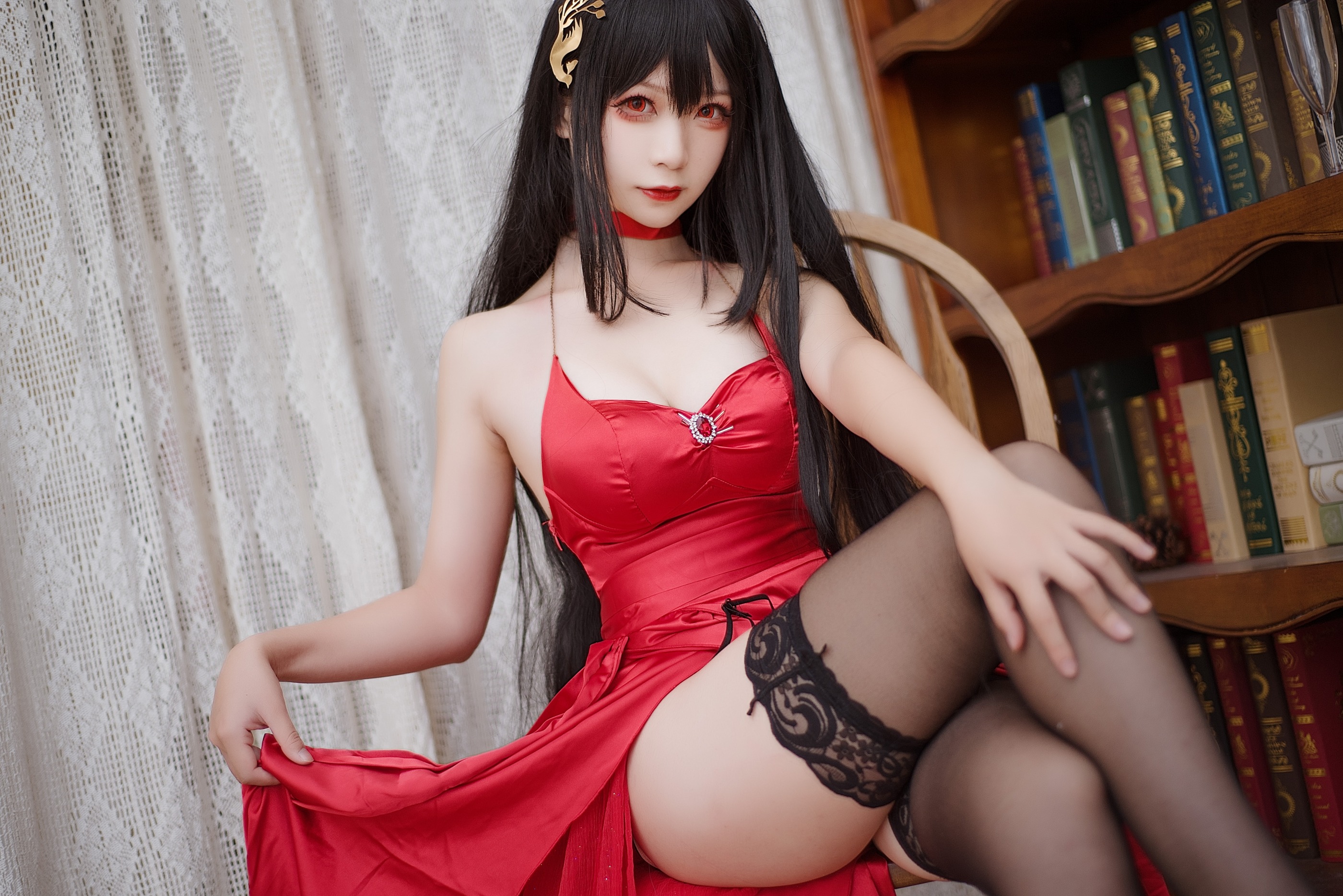 图片[1]-樱落酱w – NO.007 大凤礼服 [14P96M]-XikXak